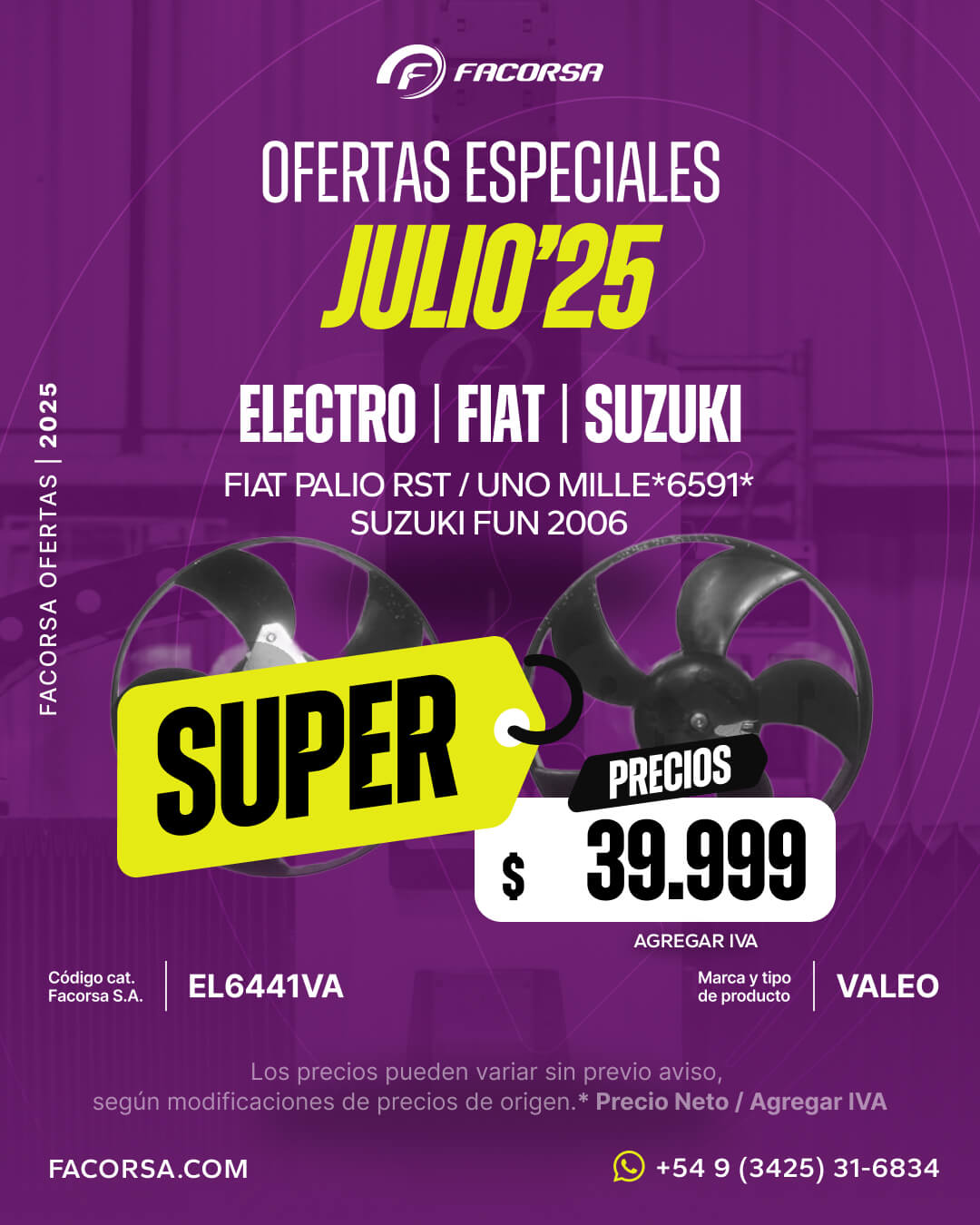 Oferta Electro Julio 2025 - FACORSA